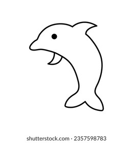 dolphin vector icon marine icon 
