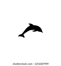 dolphin vector icon. dolphin sign on white background. dolphin icon for web and app