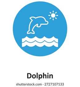  Icono del Vector del delfín que puede modificar o editar fácilmente

