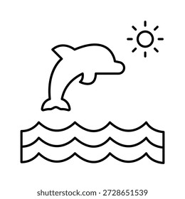  Ícone do Dolphin Vetor que pode modificar ou editar facilmente

