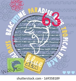 dolphin vector illustration
