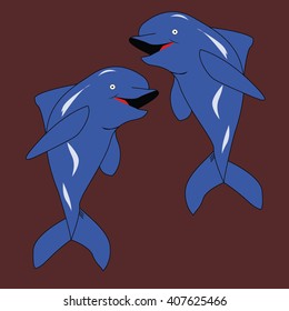 dolphin vector illustration