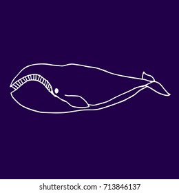 Dolphin vector illustration. Doodle style. Design icon, print, logo, poster, symbol, decor, textile, paper, card. 