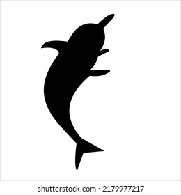 dolphin. Vector Illustration, Picture, Computer graphic