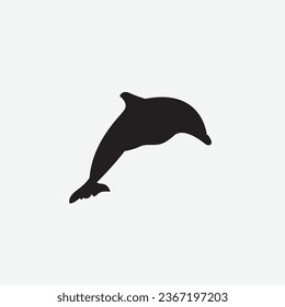 Arte de clip de imagen vectorial de delfín