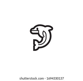 Dolphin vector isolated icon illustration. Dolphin Illustration