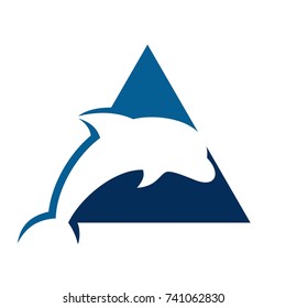 dolphin vector logo. icon vector.