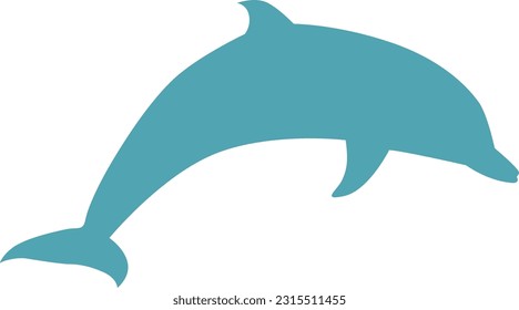 Dolphin Vector Silhouette - Vektorgrafik