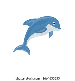Dolphins Animal Cartoon Vector Illustration 