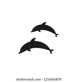 Dolphins black icons