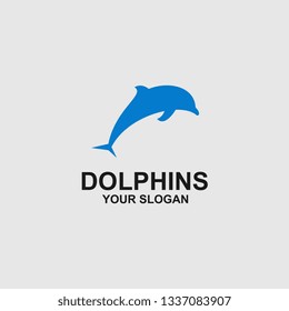 Dolphins logo template