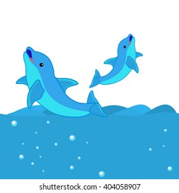 Dolphins and sea
