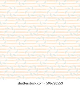 Dolphins seamless pattern background, summer print for textile, wallpaper, paper for packing. Vector  eps 10