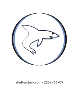 Dolphins vector logo design animals