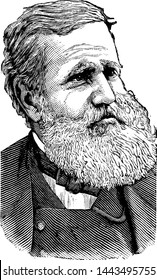 Dom Pedro II, ilustración vintage