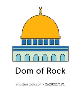 The Dom of Rock Al Aqsa Palestine Islamic Mosque Iconic Landmark