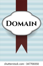 Tarjeta de dominio o pancarta