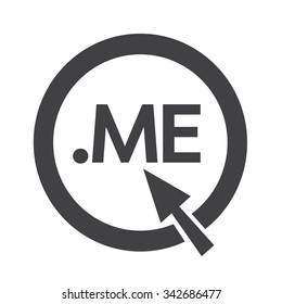 Domain dot me sign icon Illustration