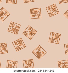 domain flipping line seamless pattern domain flipping thin line illustration