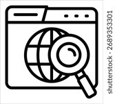 Domain Icon Element For Design