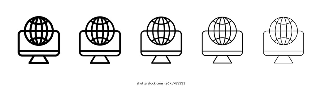 Domain icon for mobile concept and web design.