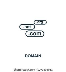 Domain icon. Premium style design from web hosting collection. Pixel perfect domain icon for web design, apps, software, printing usage.