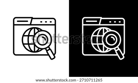 Domain With Icon Set Design