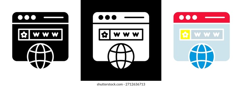 Vektorgrafik des Domänensymbols