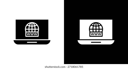 Icono de dominio. Pictograma simple de alta calidad. Estilo sólido moderno