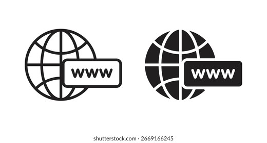 Domänensymbol. Vektorgrafik. Isolierte Vektorgrafik. EPS-Abbildung.