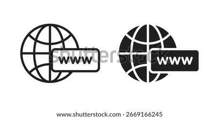 Domain icon. Vector Illustration. Isolated vector Illustration. EPS Illustration.