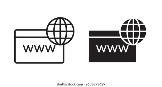 Icono de dominio Ilustración vectorial sobre un fondo transparente.
