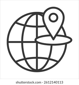 Domain Icon Vector Illustration Outline