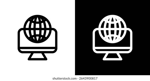ícone de domínio vetor ilustração de elemento simples editável
