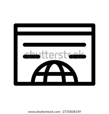Domain Icon Vector Symbol Design Illustration