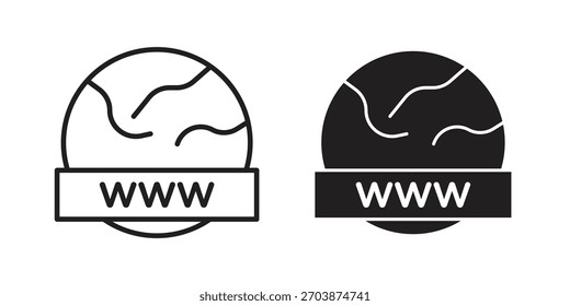 Icono del dominio para el Diseño web, App móviles