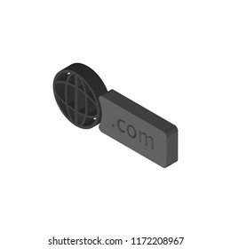 Domain isometric left top view 3D icon