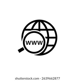 Domain Name Registration icon isolated on white background