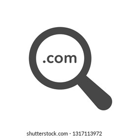Domain name searching suitable for personal, commercial blogging website vector icon.