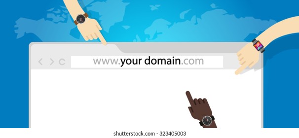 Domain Name Web Business Internet Concept Url