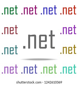 domain net icon. Elements of online and web filled in multi color style icons. Simple icon for websites, web design, mobile app, info graphics