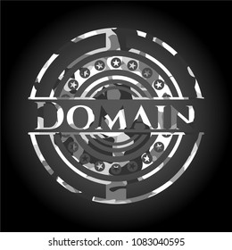  Domain on grey camouflage pattern