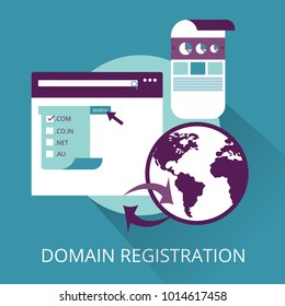 Domain Registration Concept