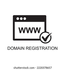 domain registration icon , hosting icon