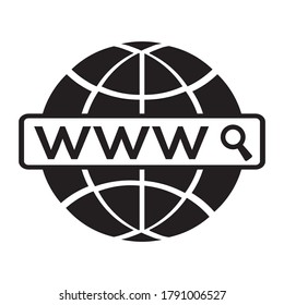 Domain Registration Icon. vector graphics