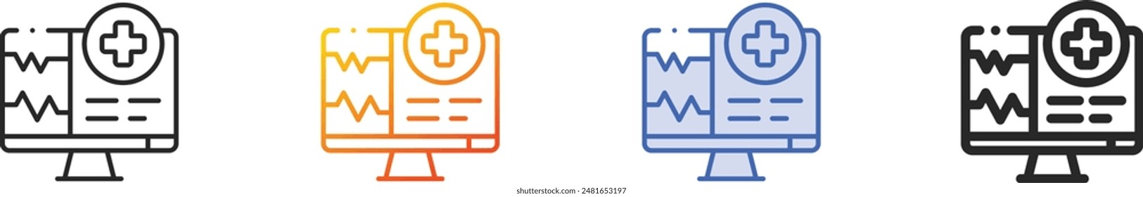 domain registration icon.Thin Linear, Gradient, Blue Stroke and bold Style Design Isolated On White Background