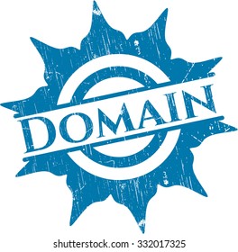 Domain rubber grunge texture stamp