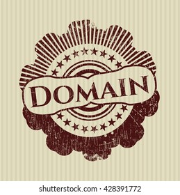 Domain with rubber seal texture