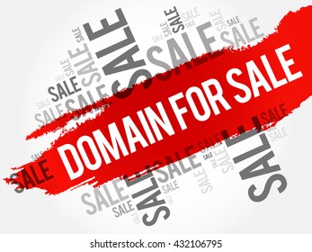 DOMAIN FOR SALE words cloud, business concept background
