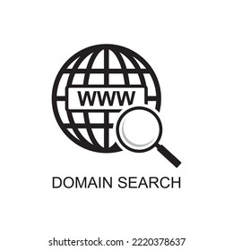 domain search icon , communication icon